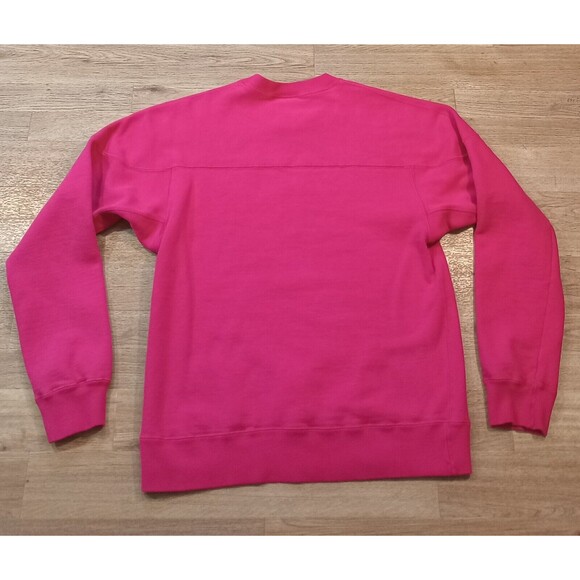 Vintage USA Russell Sweatshirt Mens Medium Pink Reverse Weave Fleece Crew Neck - Picture 10 of 16